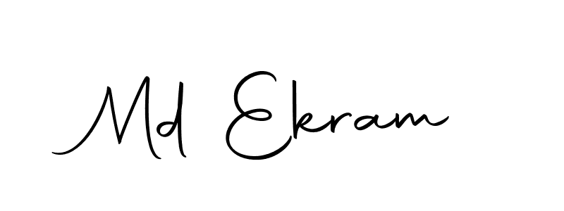 Also we have Md Ekram name is the best signature style. Create professional handwritten signature collection using Autography-DOLnW autograph style. Md Ekram signature style 10 images and pictures png