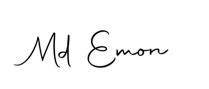 Also we have Md Emon name is the best signature style. Create professional handwritten signature collection using Autography-DOLnW autograph style. Md Emon signature style 10 images and pictures png