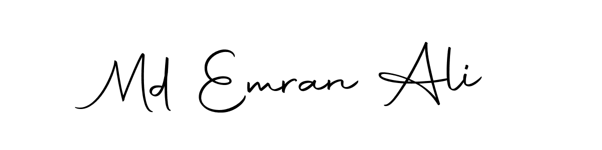 Create a beautiful signature design for name Md Emran Ali. With this signature (Autography-DOLnW) fonts, you can make a handwritten signature for free. Md Emran Ali signature style 10 images and pictures png