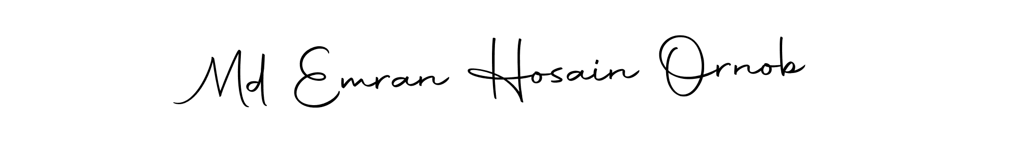 Make a beautiful signature design for name Md Emran Hosain Ornob. With this signature (Autography-DOLnW) style, you can create a handwritten signature for free. Md Emran Hosain Ornob signature style 10 images and pictures png