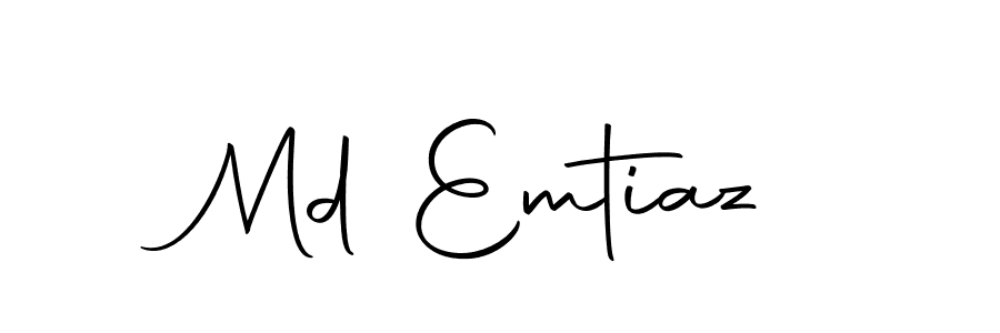 Make a beautiful signature design for name Md Emtiaz. With this signature (Autography-DOLnW) style, you can create a handwritten signature for free. Md Emtiaz signature style 10 images and pictures png