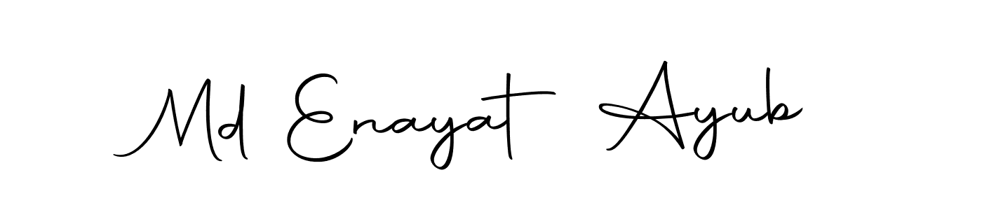 Design your own signature with our free online signature maker. With this signature software, you can create a handwritten (Autography-DOLnW) signature for name Md Enayat Ayub. Md Enayat Ayub signature style 10 images and pictures png