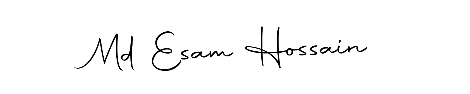 It looks lik you need a new signature style for name Md Esam Hossain. Design unique handwritten (Autography-DOLnW) signature with our free signature maker in just a few clicks. Md Esam Hossain signature style 10 images and pictures png