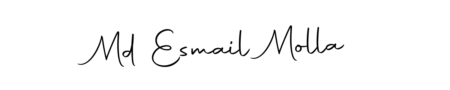 Make a beautiful signature design for name Md Esmail Molla. With this signature (Autography-DOLnW) style, you can create a handwritten signature for free. Md Esmail Molla signature style 10 images and pictures png