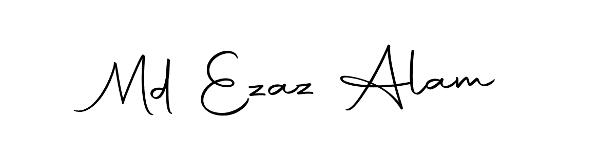 How to make Md Ezaz Alam name signature. Use Autography-DOLnW style for creating short signs online. This is the latest handwritten sign. Md Ezaz Alam signature style 10 images and pictures png