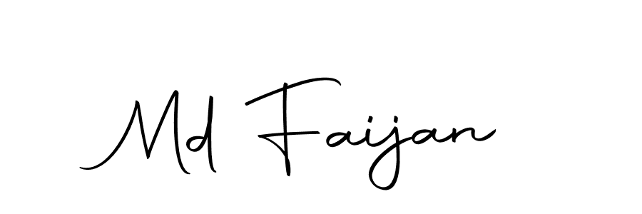 You should practise on your own different ways (Autography-DOLnW) to write your name (Md Faijan) in signature. don't let someone else do it for you. Md Faijan signature style 10 images and pictures png