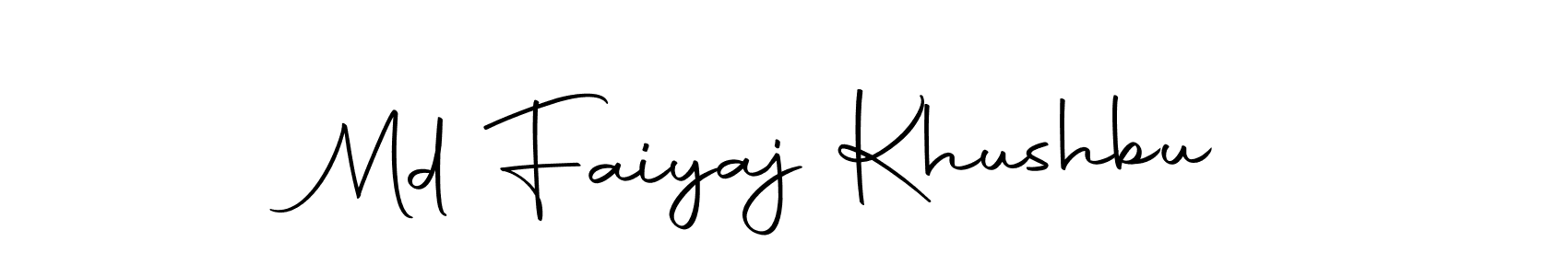 Use a signature maker to create a handwritten signature online. With this signature software, you can design (Autography-DOLnW) your own signature for name Md Faiyaj Khushbu. Md Faiyaj Khushbu signature style 10 images and pictures png