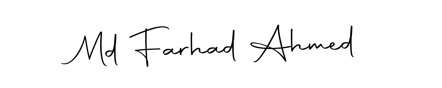 Also You can easily find your signature by using the search form. We will create Md Farhad Ahmed name handwritten signature images for you free of cost using Autography-DOLnW sign style. Md Farhad Ahmed signature style 10 images and pictures png