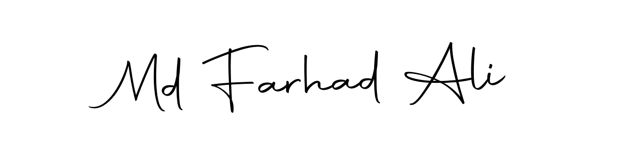 Create a beautiful signature design for name Md Farhad Ali. With this signature (Autography-DOLnW) fonts, you can make a handwritten signature for free. Md Farhad Ali signature style 10 images and pictures png