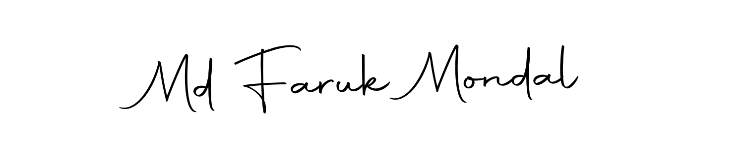 Design your own signature with our free online signature maker. With this signature software, you can create a handwritten (Autography-DOLnW) signature for name Md Faruk Mondal. Md Faruk Mondal signature style 10 images and pictures png