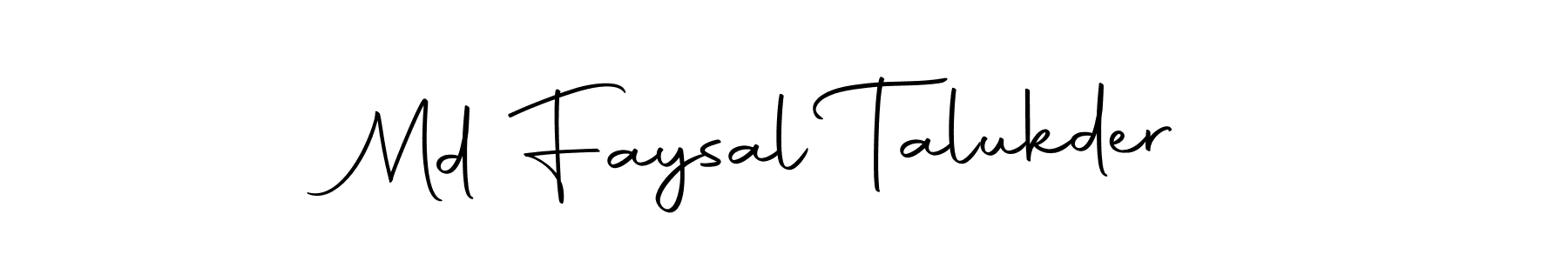 The best way (Autography-DOLnW) to make a short signature is to pick only two or three words in your name. The name Md Faysal Talukder include a total of six letters. For converting this name. Md Faysal Talukder signature style 10 images and pictures png