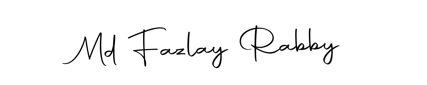 Also we have Md Fazlay Rabby name is the best signature style. Create professional handwritten signature collection using Autography-DOLnW autograph style. Md Fazlay Rabby signature style 10 images and pictures png