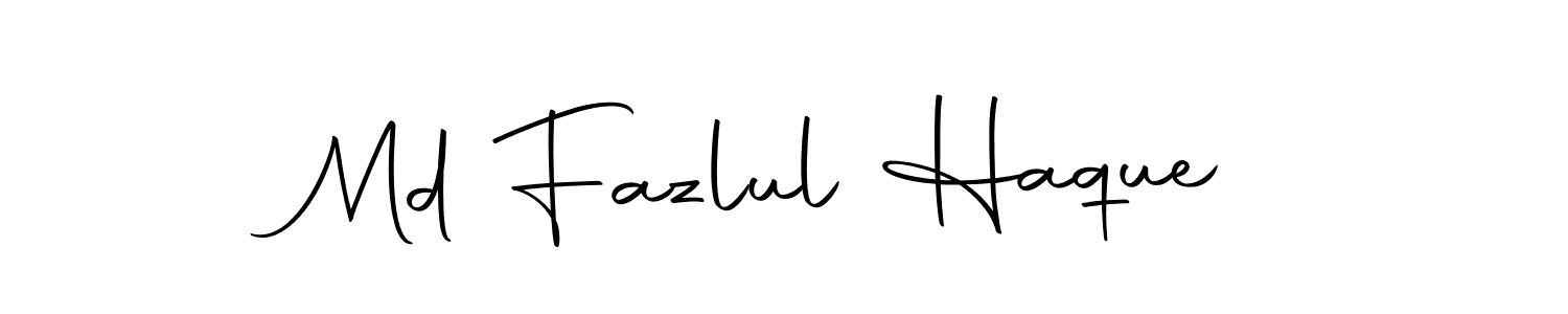 How to make Md Fazlul Haque name signature. Use Autography-DOLnW style for creating short signs online. This is the latest handwritten sign. Md Fazlul Haque signature style 10 images and pictures png