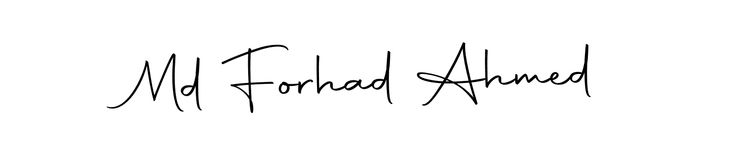 Make a beautiful signature design for name Md Forhad Ahmed. With this signature (Autography-DOLnW) style, you can create a handwritten signature for free. Md Forhad Ahmed signature style 10 images and pictures png