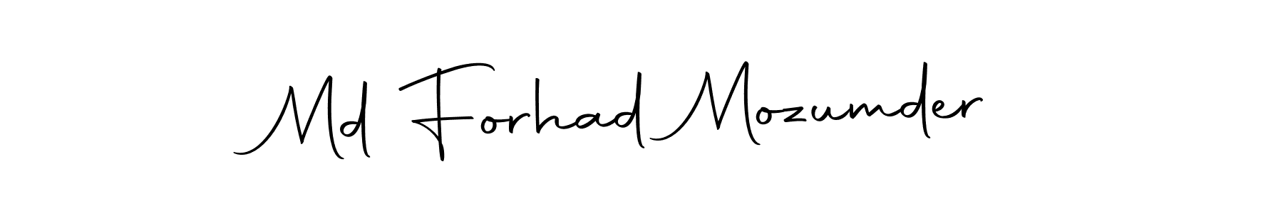 You can use this online signature creator to create a handwritten signature for the name Md Forhad Mozumder. This is the best online autograph maker. Md Forhad Mozumder signature style 10 images and pictures png