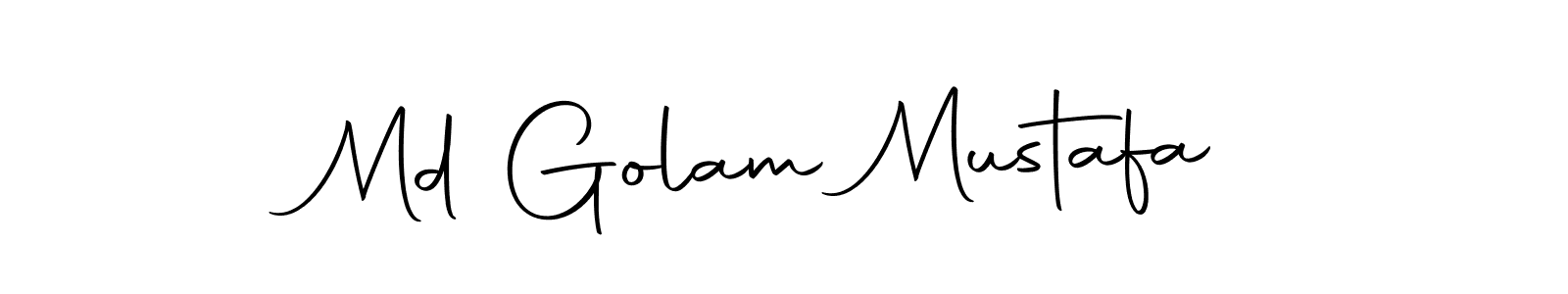 Create a beautiful signature design for name Md Golam Mustafa. With this signature (Autography-DOLnW) fonts, you can make a handwritten signature for free. Md Golam Mustafa signature style 10 images and pictures png