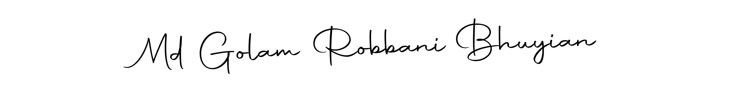 Create a beautiful signature design for name Md Golam Robbani Bhuyian. With this signature (Autography-DOLnW) fonts, you can make a handwritten signature for free. Md Golam Robbani Bhuyian signature style 10 images and pictures png