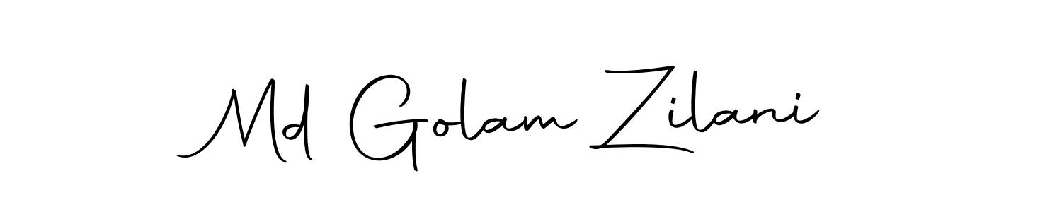 How to make Md Golam Zilani name signature. Use Autography-DOLnW style for creating short signs online. This is the latest handwritten sign. Md Golam Zilani signature style 10 images and pictures png