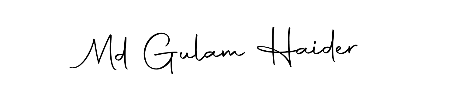 Md Gulam Haider stylish signature style. Best Handwritten Sign (Autography-DOLnW) for my name. Handwritten Signature Collection Ideas for my name Md Gulam Haider. Md Gulam Haider signature style 10 images and pictures png