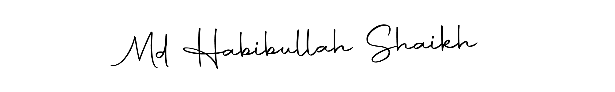 Md Habibullah Shaikh stylish signature style. Best Handwritten Sign (Autography-DOLnW) for my name. Handwritten Signature Collection Ideas for my name Md Habibullah Shaikh. Md Habibullah Shaikh signature style 10 images and pictures png