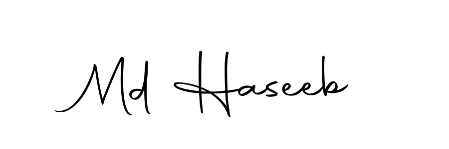 The best way (Autography-DOLnW) to make a short signature is to pick only two or three words in your name. The name Md Haseeb include a total of six letters. For converting this name. Md Haseeb signature style 10 images and pictures png