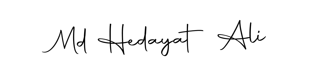 How to make Md Hedayat Ali name signature. Use Autography-DOLnW style for creating short signs online. This is the latest handwritten sign. Md Hedayat Ali signature style 10 images and pictures png