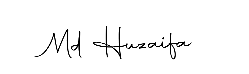 How to make Md Huzaifa name signature. Use Autography-DOLnW style for creating short signs online. This is the latest handwritten sign. Md Huzaifa signature style 10 images and pictures png