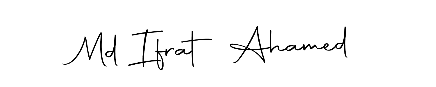 Design your own signature with our free online signature maker. With this signature software, you can create a handwritten (Autography-DOLnW) signature for name Md Ifrat Ahamed. Md Ifrat Ahamed signature style 10 images and pictures png