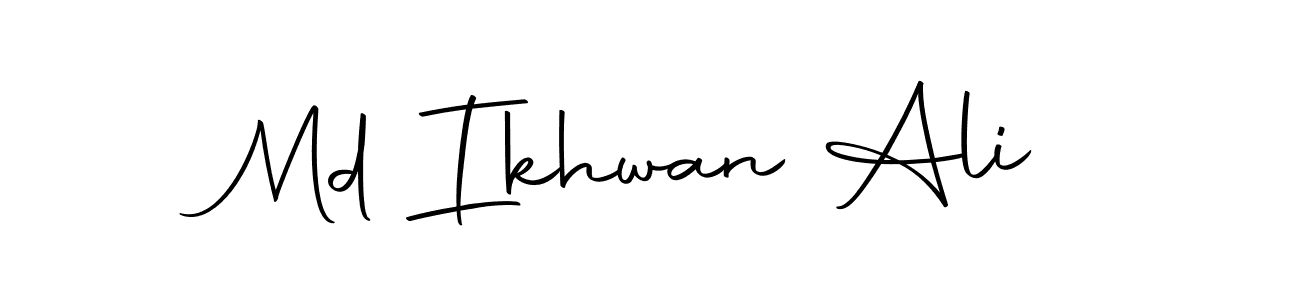 Use a signature maker to create a handwritten signature online. With this signature software, you can design (Autography-DOLnW) your own signature for name Md Ikhwan Ali. Md Ikhwan Ali signature style 10 images and pictures png