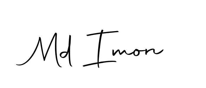 Make a beautiful signature design for name Md Imon. With this signature (Autography-DOLnW) style, you can create a handwritten signature for free. Md Imon signature style 10 images and pictures png