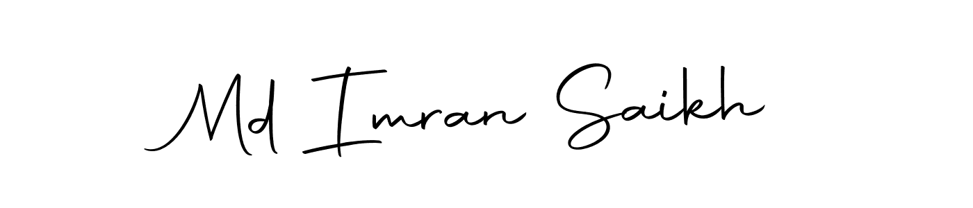 How to make Md Imran Saikh name signature. Use Autography-DOLnW style for creating short signs online. This is the latest handwritten sign. Md Imran Saikh signature style 10 images and pictures png