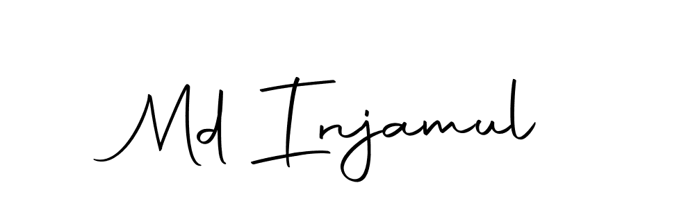Create a beautiful signature design for name Md Injamul. With this signature (Autography-DOLnW) fonts, you can make a handwritten signature for free. Md Injamul signature style 10 images and pictures png