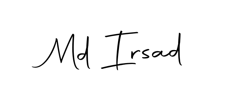 Create a beautiful signature design for name Md Irsad. With this signature (Autography-DOLnW) fonts, you can make a handwritten signature for free. Md Irsad signature style 10 images and pictures png
