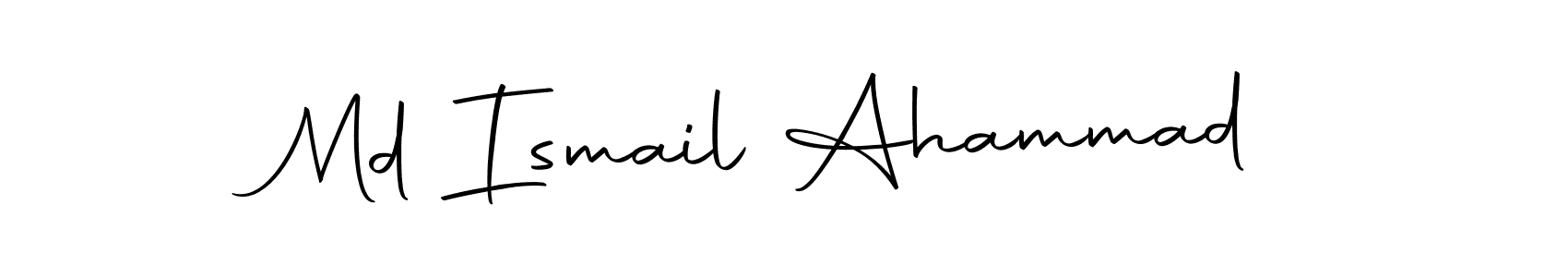 Create a beautiful signature design for name Md Ismail Ahammad. With this signature (Autography-DOLnW) fonts, you can make a handwritten signature for free. Md Ismail Ahammad signature style 10 images and pictures png