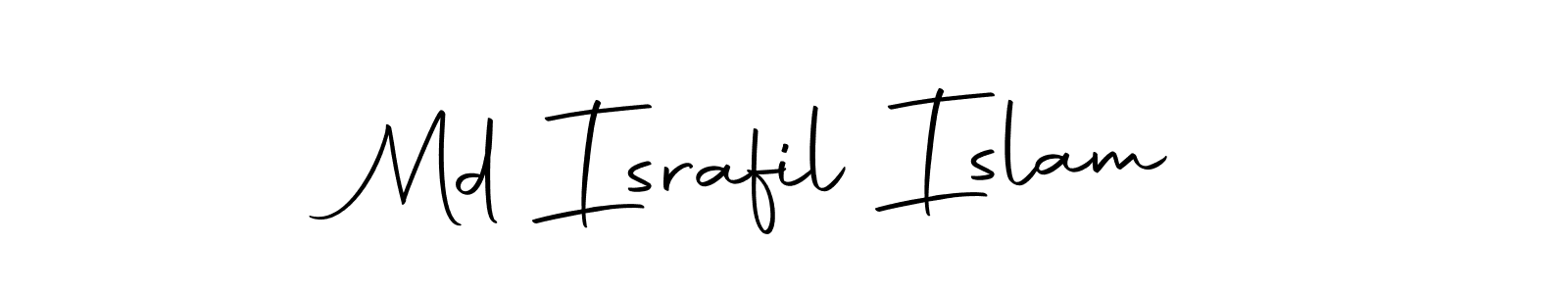 How to make Md Israfil Islam name signature. Use Autography-DOLnW style for creating short signs online. This is the latest handwritten sign. Md Israfil Islam signature style 10 images and pictures png