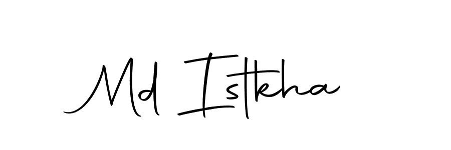 Make a beautiful signature design for name Md Istkha. Use this online signature maker to create a handwritten signature for free. Md Istkha signature style 10 images and pictures png