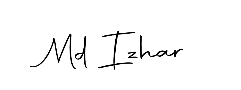 Use a signature maker to create a handwritten signature online. With this signature software, you can design (Autography-DOLnW) your own signature for name Md Izhar. Md Izhar signature style 10 images and pictures png