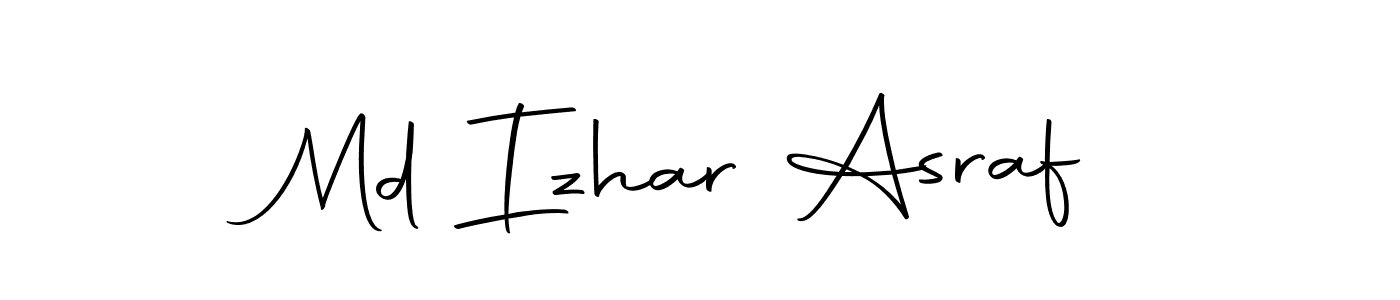 How to make Md Izhar Asraf name signature. Use Autography-DOLnW style for creating short signs online. This is the latest handwritten sign. Md Izhar Asraf signature style 10 images and pictures png
