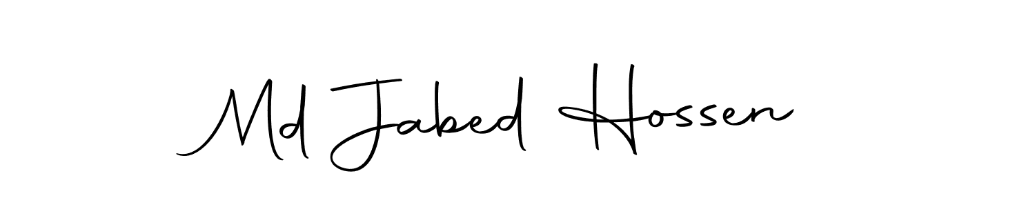 Also we have Md Jabed Hossen name is the best signature style. Create professional handwritten signature collection using Autography-DOLnW autograph style. Md Jabed Hossen signature style 10 images and pictures png