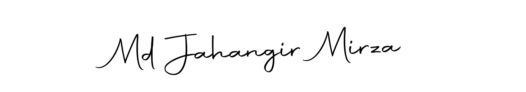 How to make Md Jahangir Mirza name signature. Use Autography-DOLnW style for creating short signs online. This is the latest handwritten sign. Md Jahangir Mirza signature style 10 images and pictures png