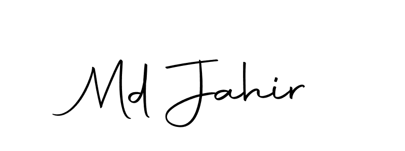 Make a beautiful signature design for name Md Jahir. With this signature (Autography-DOLnW) style, you can create a handwritten signature for free. Md Jahir signature style 10 images and pictures png