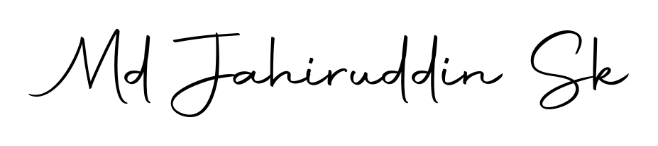 Here are the top professional signature styles for the name Md Jahiruddin Sk. These are the best autograph styles you can use for your name. Md Jahiruddin Sk signature style 10 images and pictures png