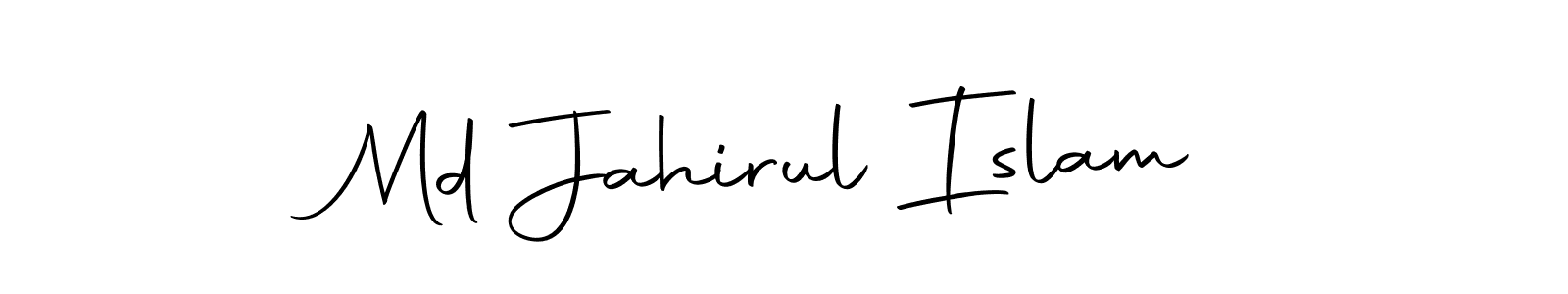 Create a beautiful signature design for name Md Jahirul Islam. With this signature (Autography-DOLnW) fonts, you can make a handwritten signature for free. Md Jahirul Islam signature style 10 images and pictures png