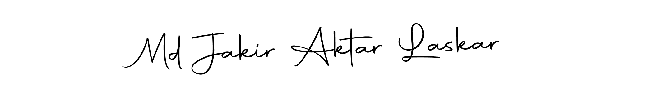 Create a beautiful signature design for name Md Jakir Aktar Laskar. With this signature (Autography-DOLnW) fonts, you can make a handwritten signature for free. Md Jakir Aktar Laskar signature style 10 images and pictures png