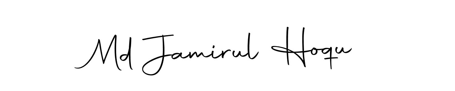 The best way (Autography-DOLnW) to make a short signature is to pick only two or three words in your name. The name Md Jamirul Hoqu include a total of six letters. For converting this name. Md Jamirul Hoqu signature style 10 images and pictures png