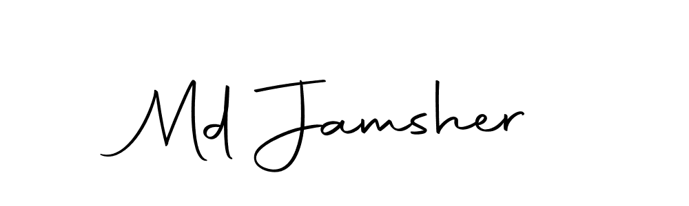 Design your own signature with our free online signature maker. With this signature software, you can create a handwritten (Autography-DOLnW) signature for name Md Jamsher. Md Jamsher signature style 10 images and pictures png