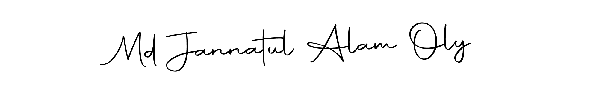 How to make Md Jannatul Alam Oly signature? Autography-DOLnW is a professional autograph style. Create handwritten signature for Md Jannatul Alam Oly name. Md Jannatul Alam Oly signature style 10 images and pictures png