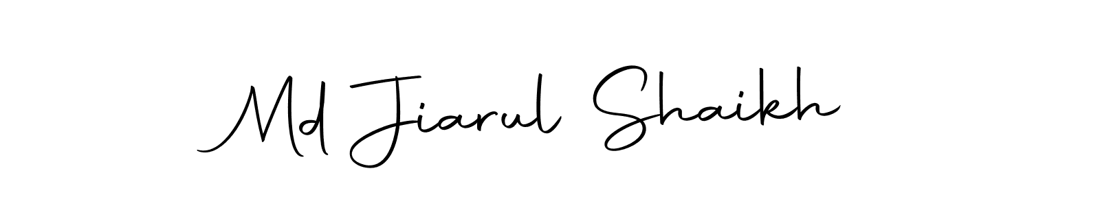 Create a beautiful signature design for name Md Jiarul Shaikh. With this signature (Autography-DOLnW) fonts, you can make a handwritten signature for free. Md Jiarul Shaikh signature style 10 images and pictures png
