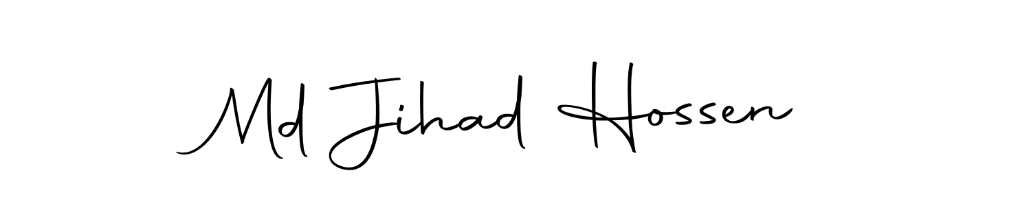 Create a beautiful signature design for name Md Jihad Hossen. With this signature (Autography-DOLnW) fonts, you can make a handwritten signature for free. Md Jihad Hossen signature style 10 images and pictures png