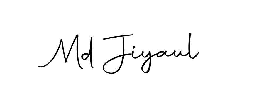 How to make Md Jiyaul name signature. Use Autography-DOLnW style for creating short signs online. This is the latest handwritten sign. Md Jiyaul signature style 10 images and pictures png
